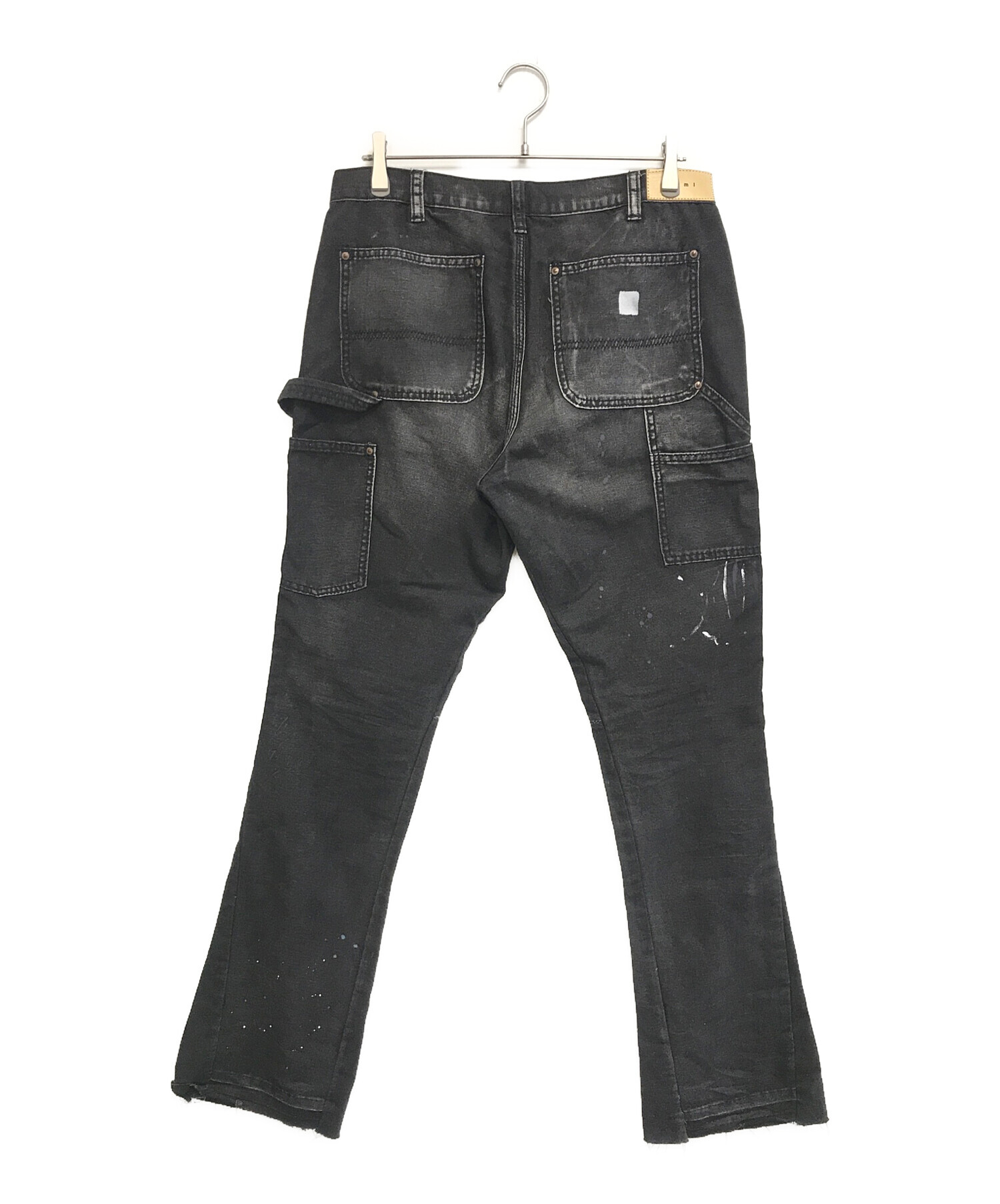 中古・古着通販】mnml (ミニマル) 加工デニムパンツ ブラック サイズ 