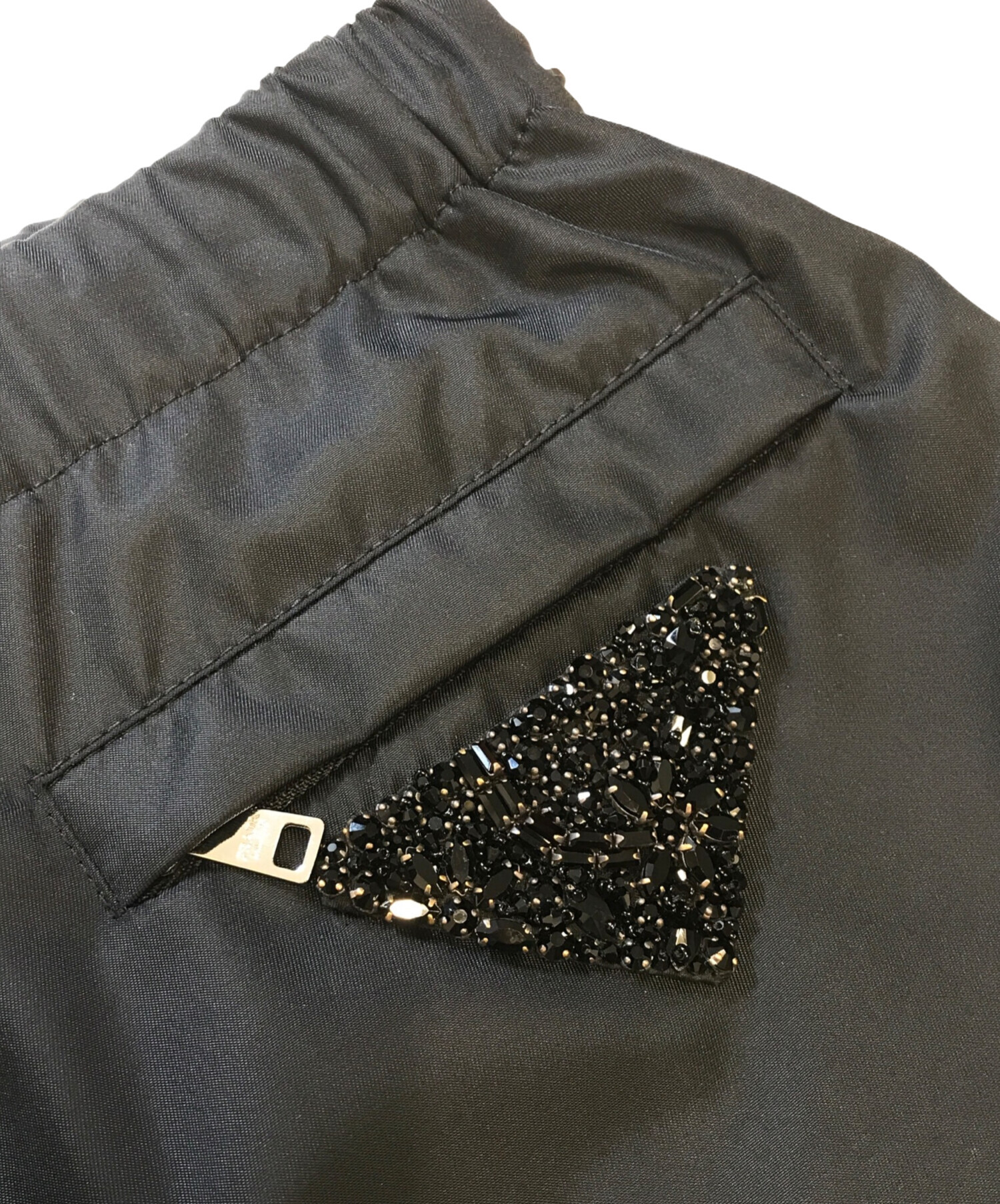中古・古着通販】PRADA (プラダ) ジョガーナイロンパンツ ブラック