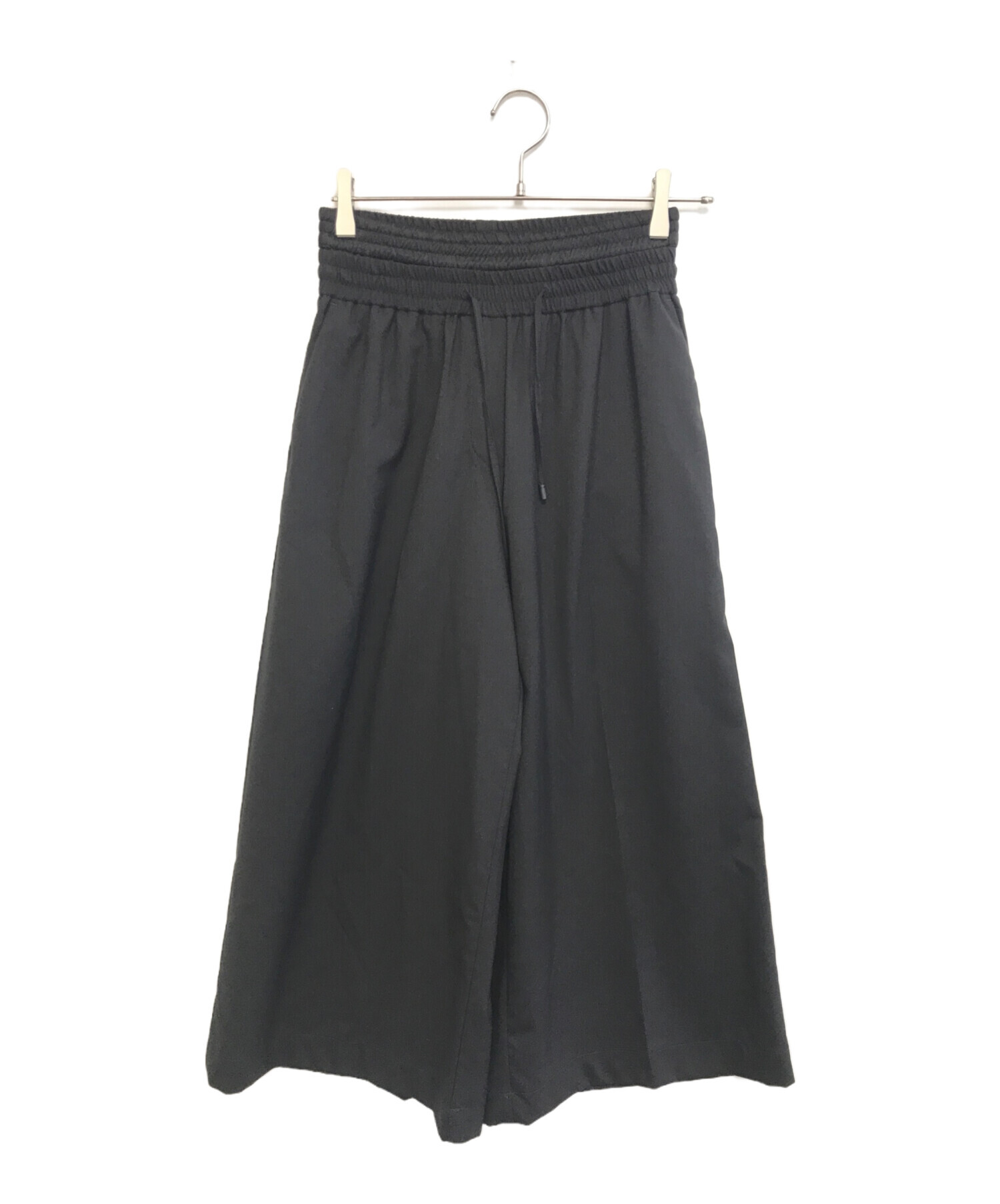 中古・古着通販】LOEWE (ロエベ) Cropped trousers in wool ブラック 
