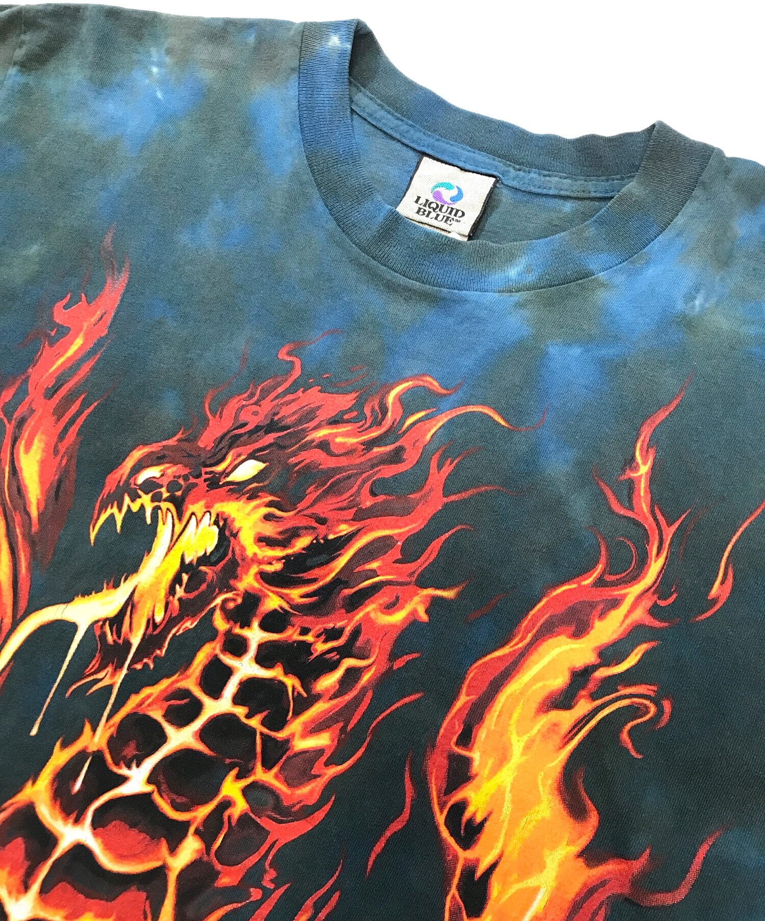 中古・古着通販】LIQUID BLUE (リキッドブルー) 90sプリントTシャツ