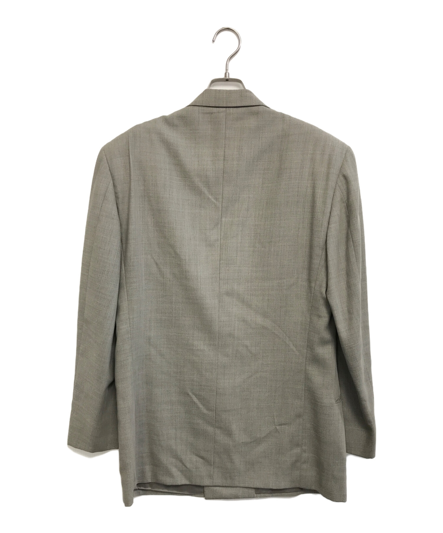 ジョルジオアルマーニ ダブルテーラードジャケット Lサイズ グレーカーキ 中古・古着通販】GIORGIO ARMANI (ジョルジョアルマーニ) ダブル