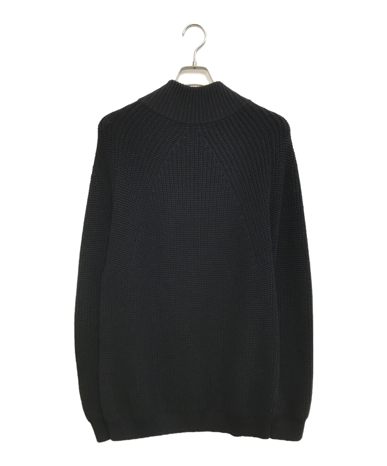 中古・古着通販】BATONER (バトナ―) SIGNATURE DRIVERS KNIT ブラック 
