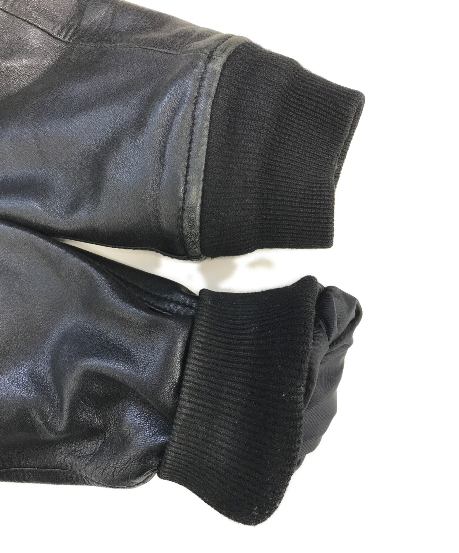 アヴィレックス】ラムレザー 【AVIREX 切替 Mサイズ ジャケット ジャケット・アウター