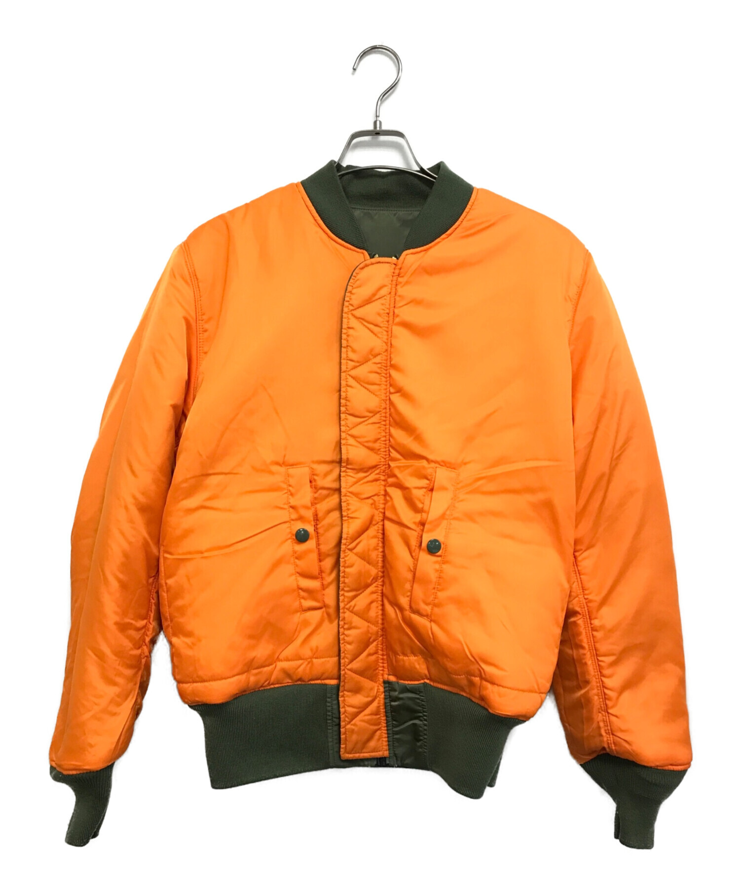 中古・古着通販】ALPHA (アルファ) MA-1ジャケット グリーン サイズ:M