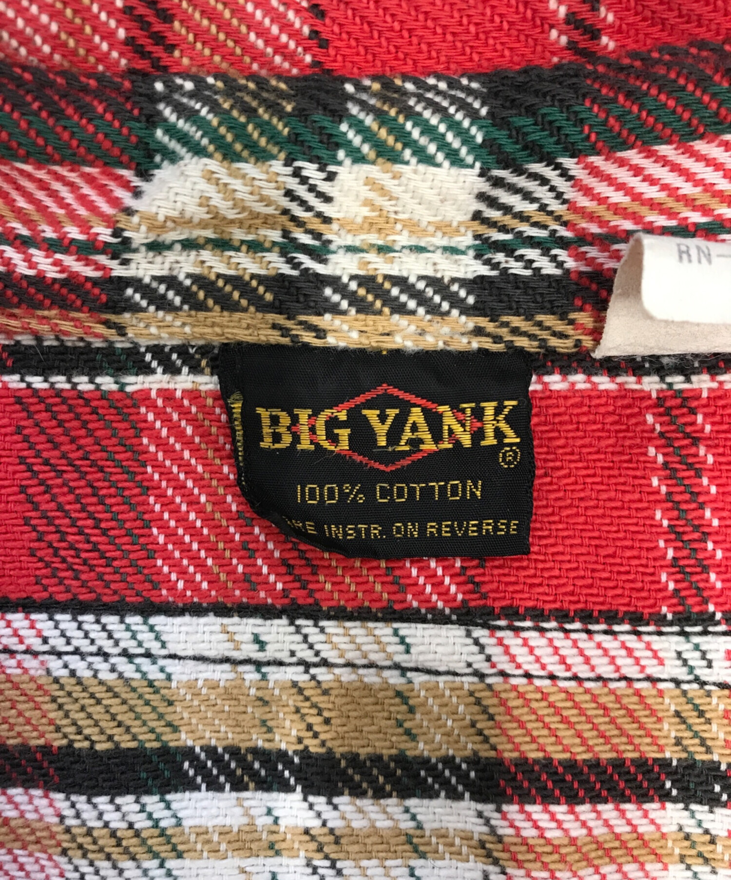 中古・古着通販】BIG YANK (ビッグヤンク) ヘビーチェックネルシャツ