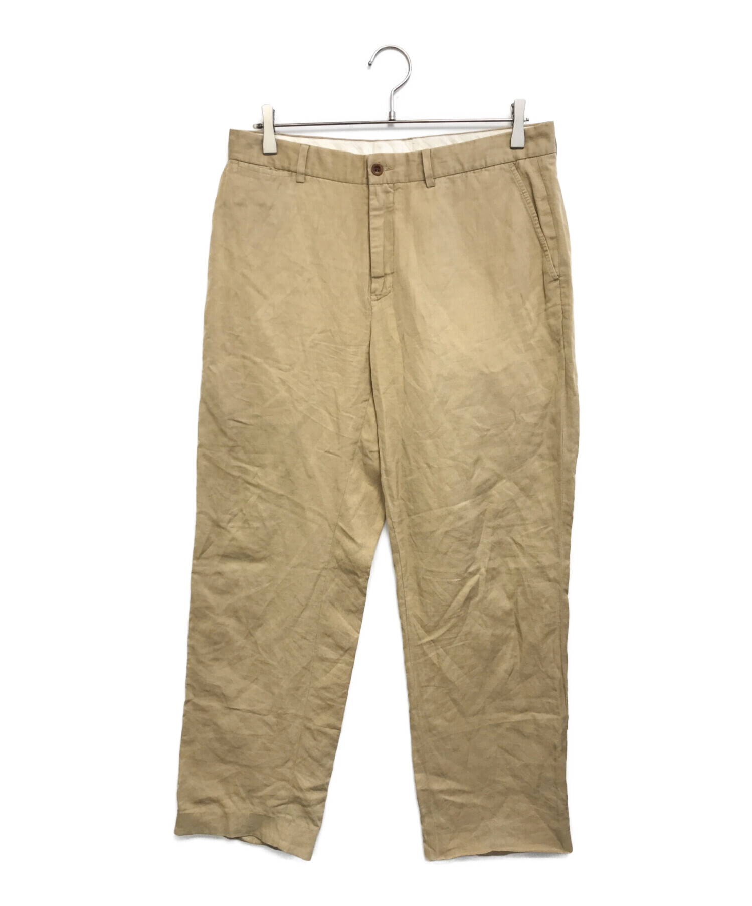 90s ラルフローレン シルク リネンスラックス ベージュ W32 L30 中古・古着通販】POLO RALPH LAUREN (ポロ・ラルフローレン) リネン