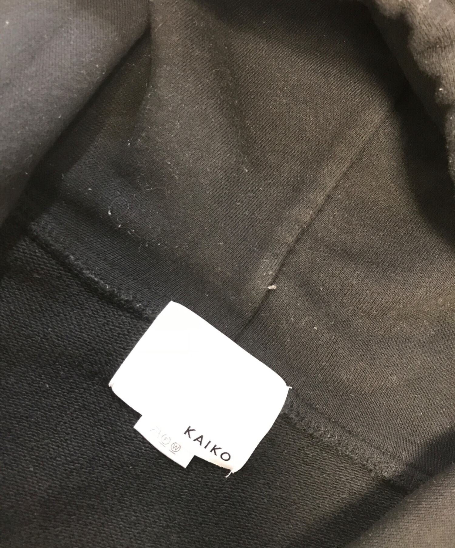 中古・古着通販】kaiko (カイコー) プリントジップパーカー ブラック