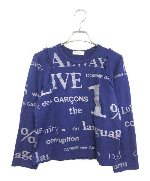 ブランド古着！80's フランス製 COMME des GARCONSカットソー 中古・古着通販】COMME des GARCONS (コムデギャルソン) ロゴプリント