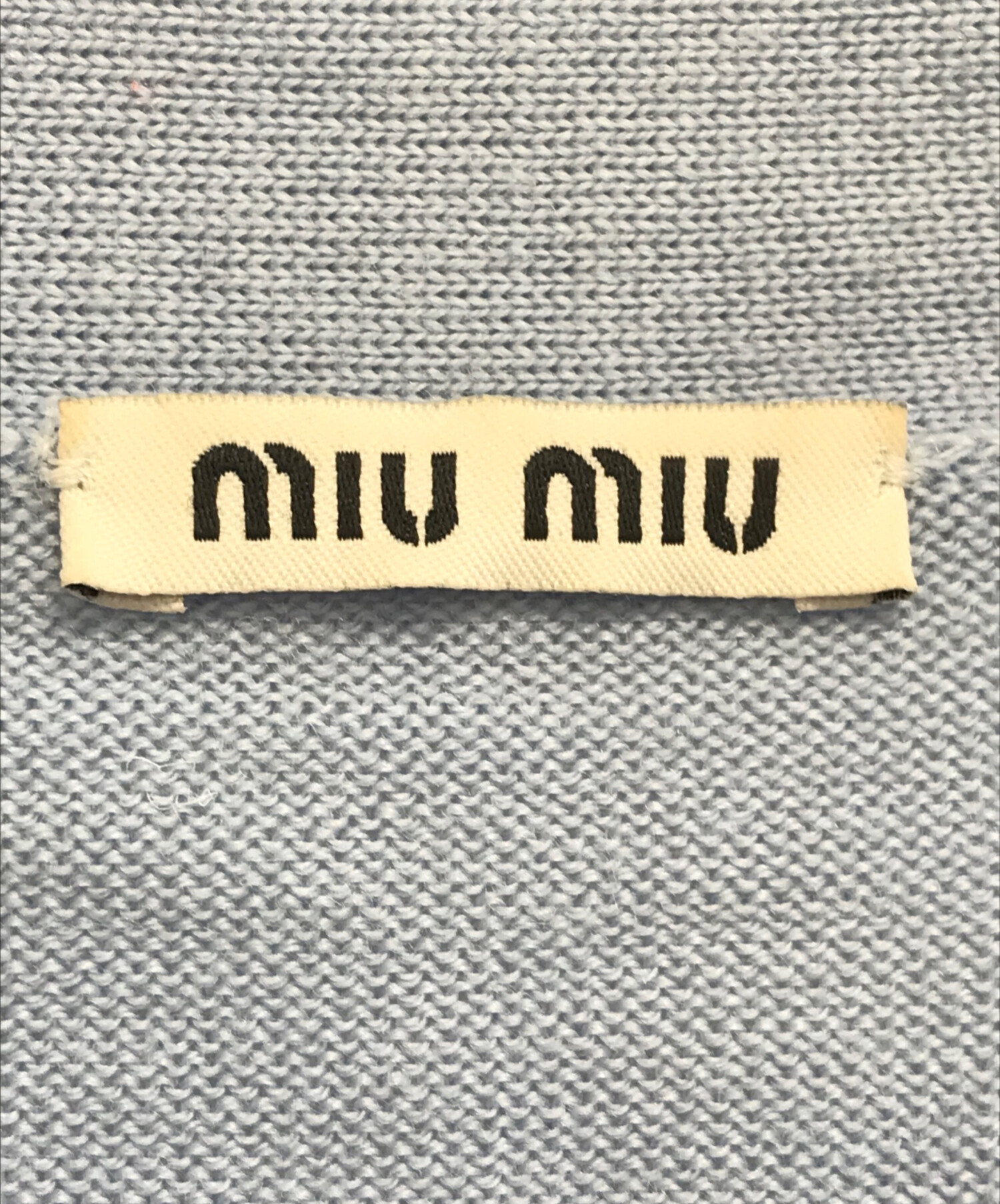 中古・古着通販】MIU MIU (ミュウミュウ) ニットカーディガン スカイ