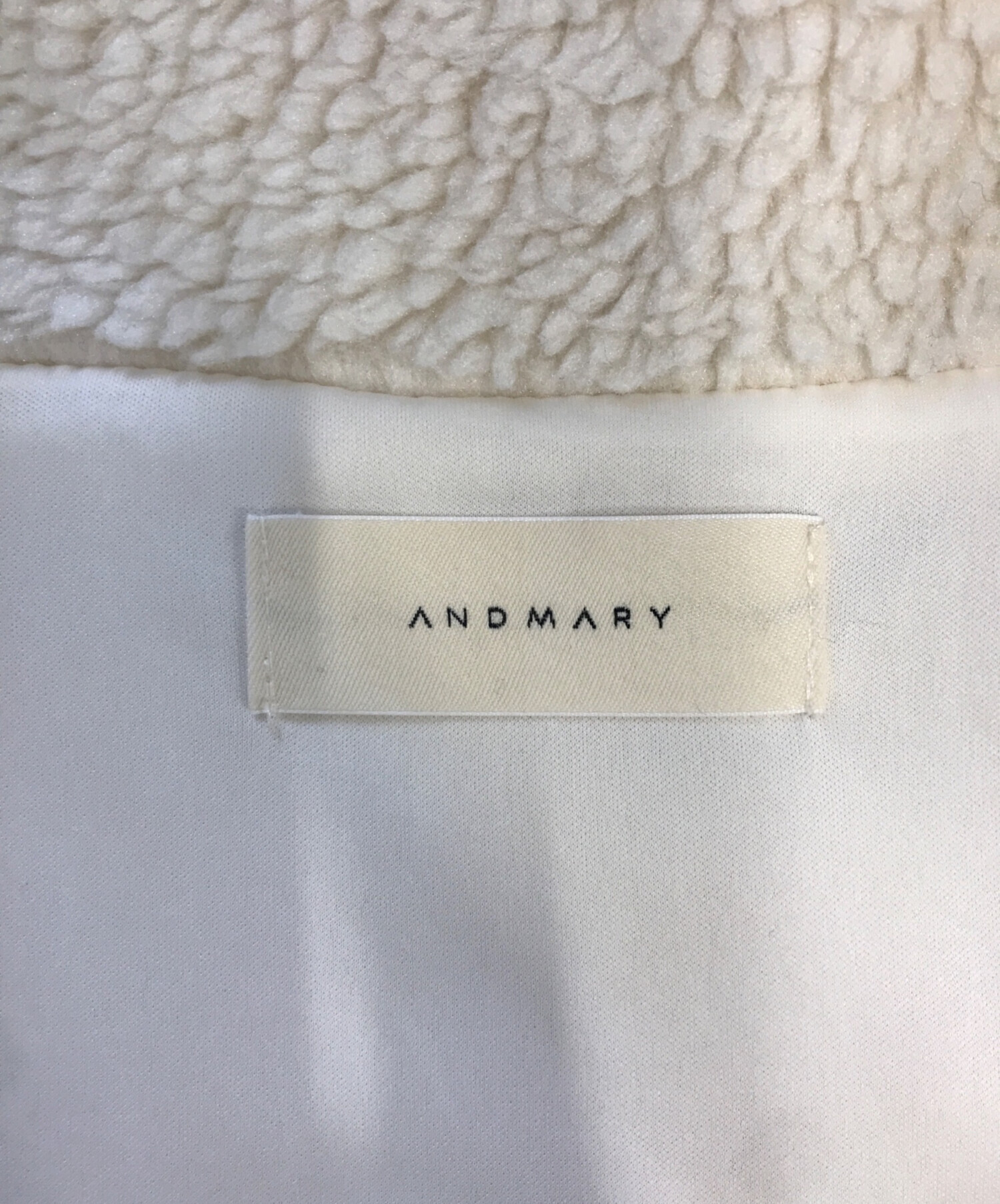 中古・古着通販】ANDMARY (アンドマリー) Fluffy zip up jacket