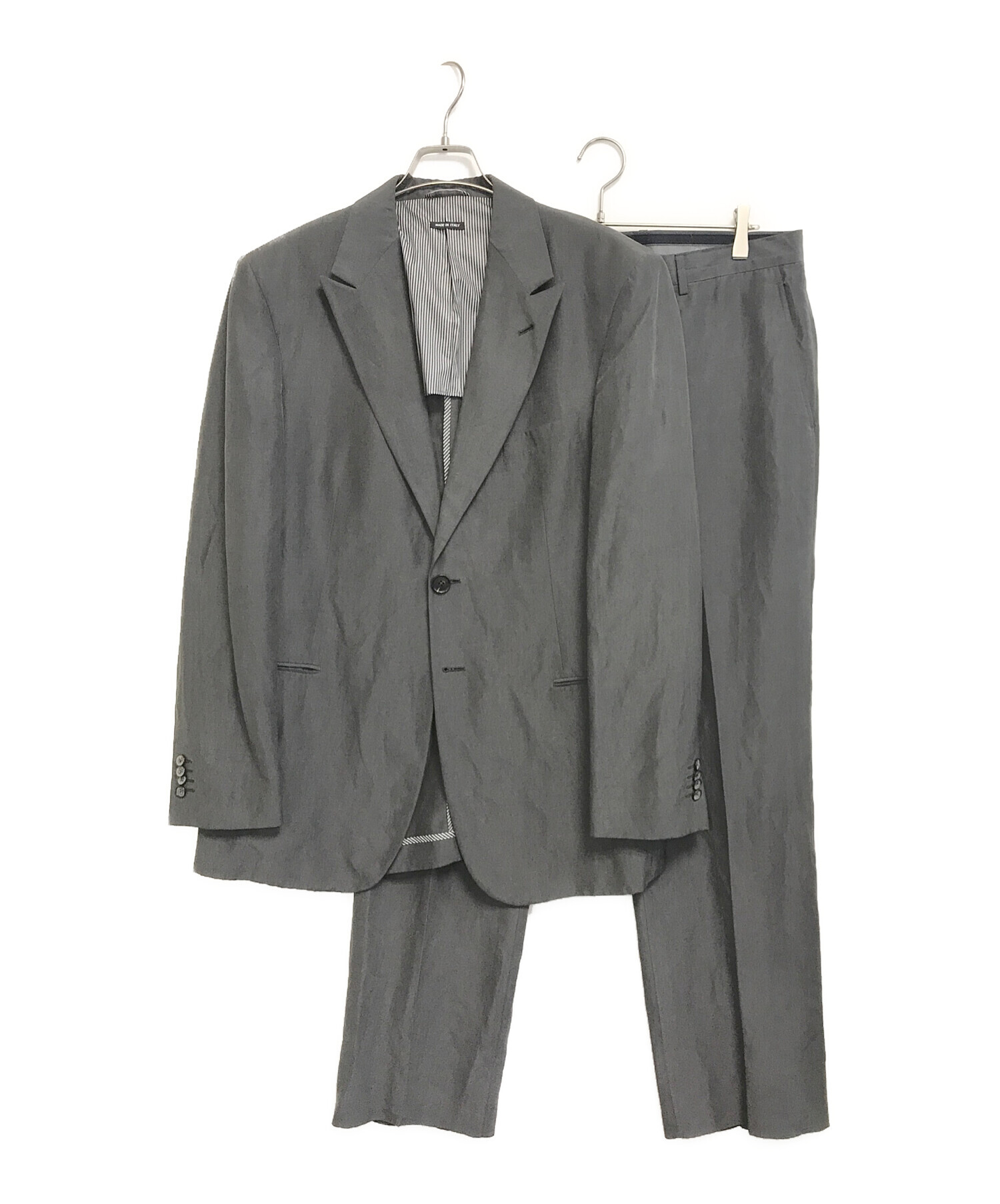ジョルジョアルマーニ　アイスグレー　スカートスーツセットアップ　36サイズ 中古・古着通販】GIORGIO ARMANI (ジョルジョアルマーニ) セットアップ