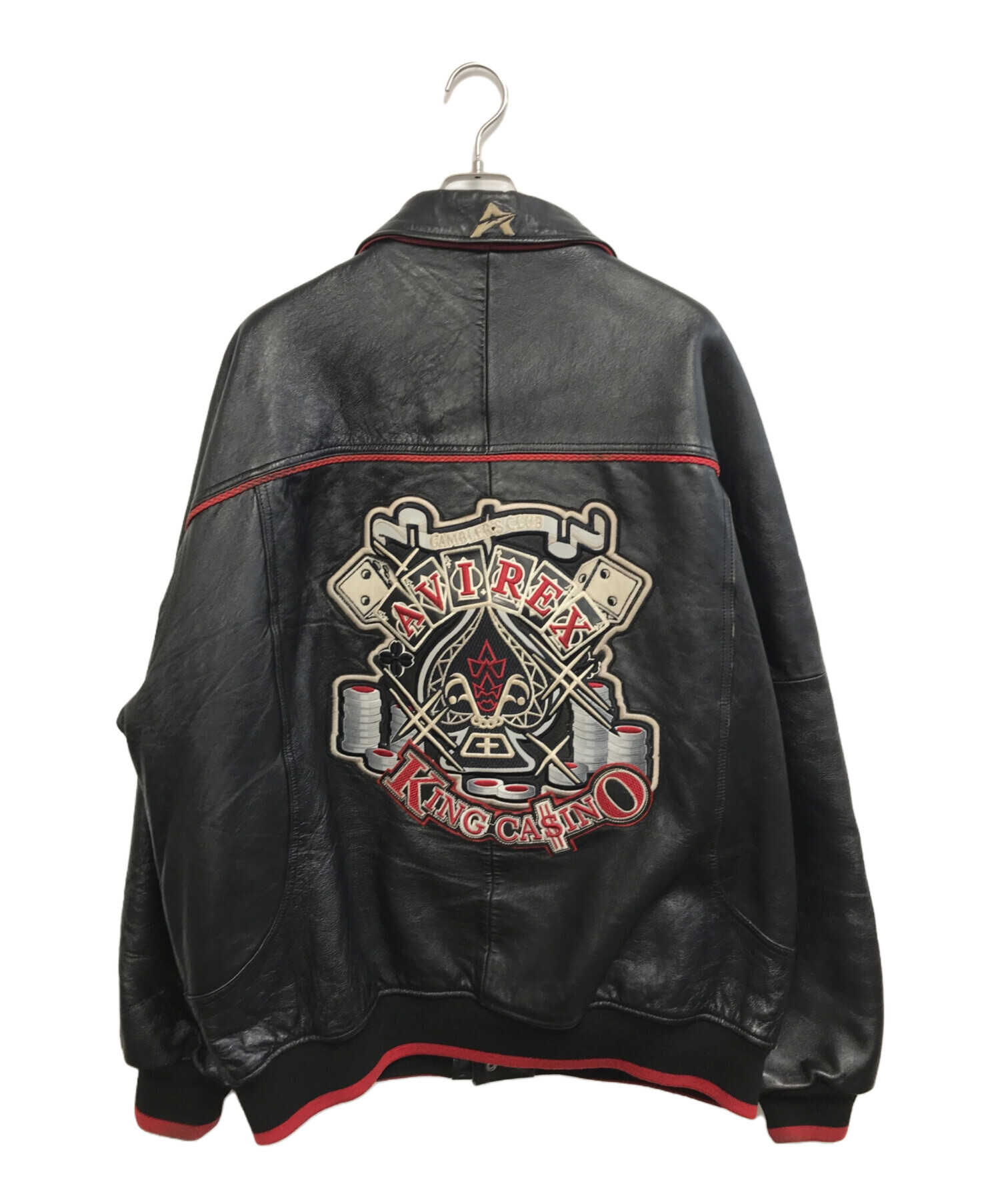 中古・古着通販】AVIREX (アヴィレックス) レザージャケット ブラック