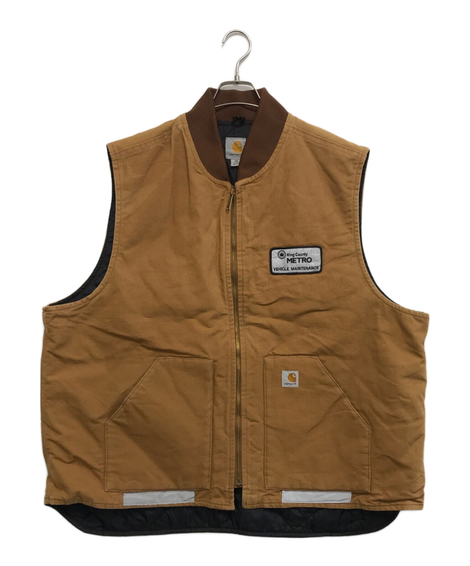 中古・古着通販】CarHartt (カーハート) ダックベスト ブラウン サイズ