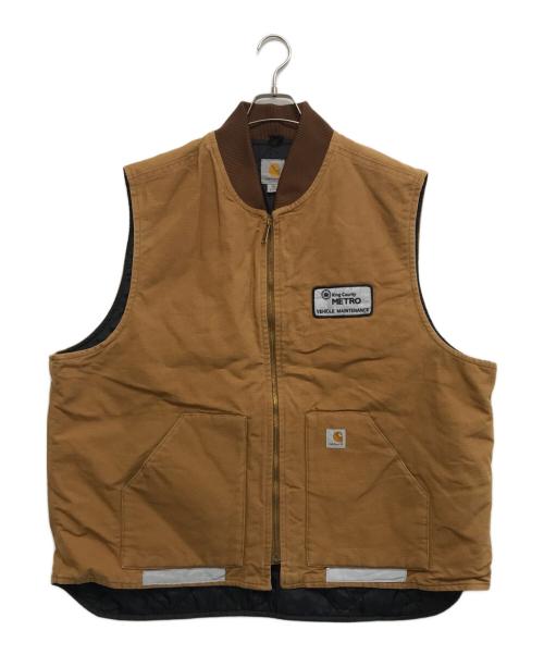 中古・古着通販】CarHartt (カーハート) ダックベスト ブラウン サイズ