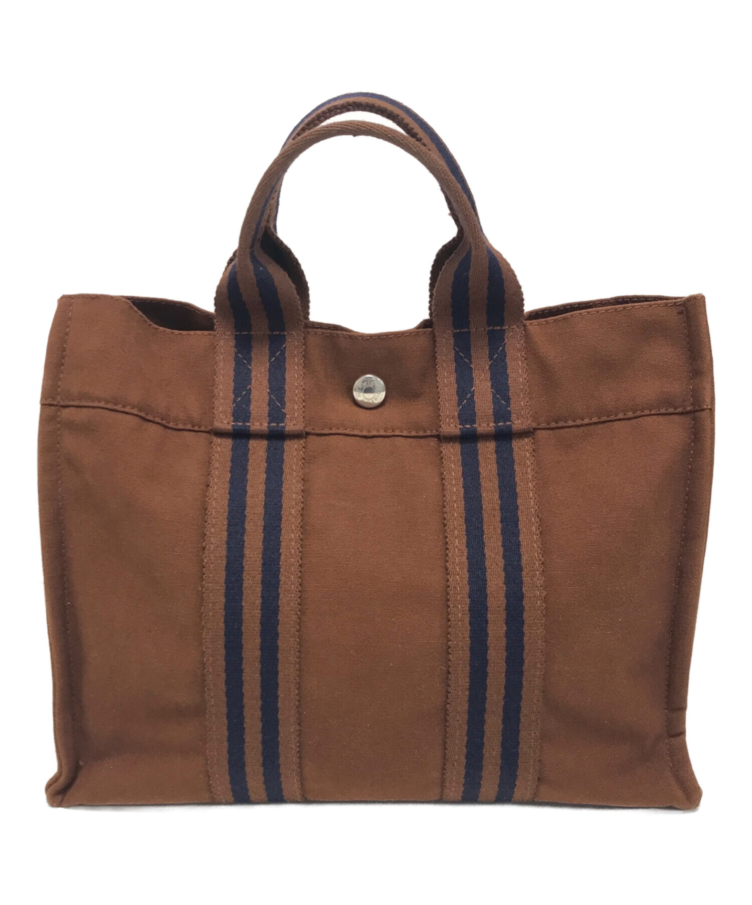 美品！エルメス　Hermes　フールトゥ　PM　ハンドバッグ ブラウン 中古・古着通販】HERMES (エルメス) フールトゥPMハンドバッグ