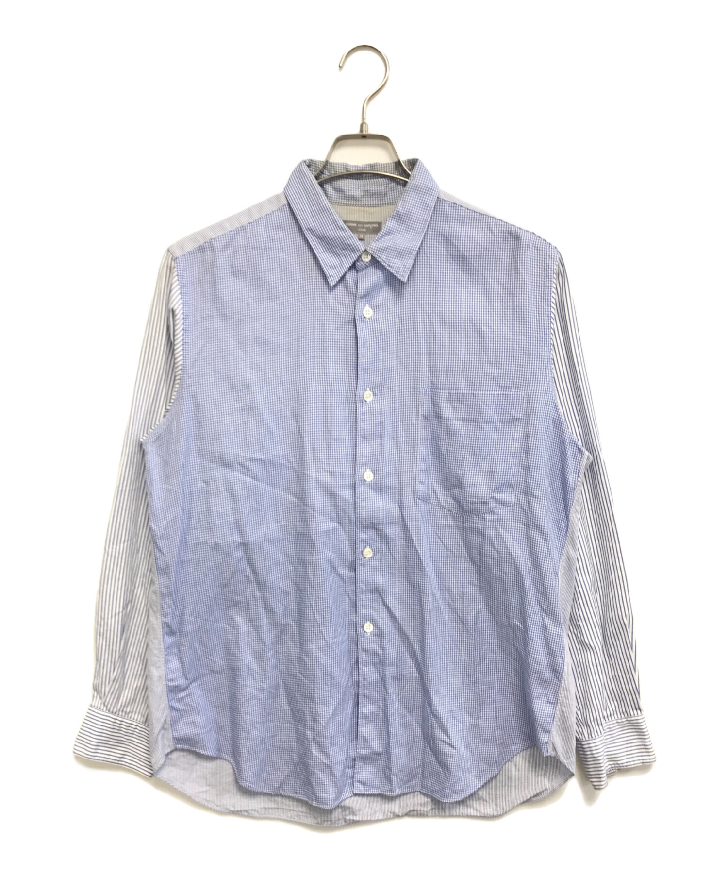 COMME des GARCONS HOMME 切替 半袖シャツ 中古・古着通販】COMME des GARCONS HOMME (コムデギャルソン オム