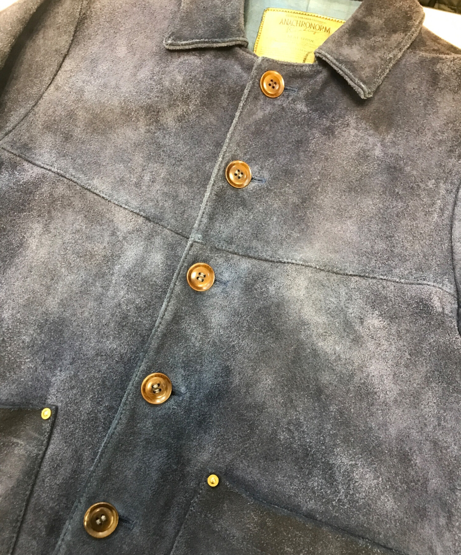 中古・古着通販】anachronorm (アナクロノーム) レザーカバーオール 