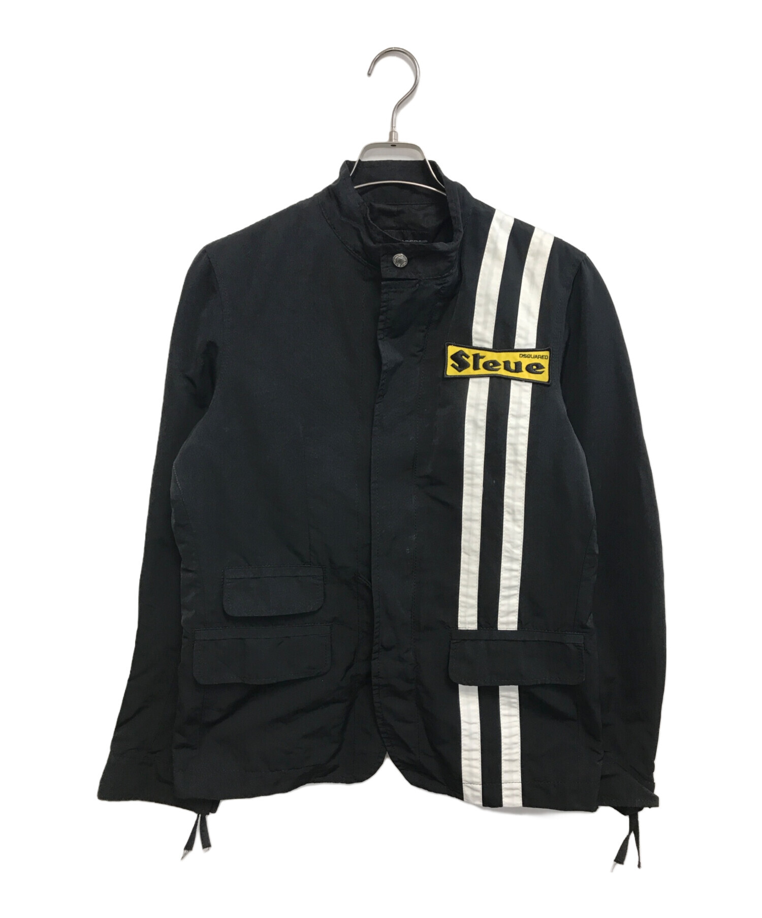 ディースクエアード　レザー　ライダース　48 中古・古着通販】DSQUARED2 (ディースクエアード) ナイロンライダース