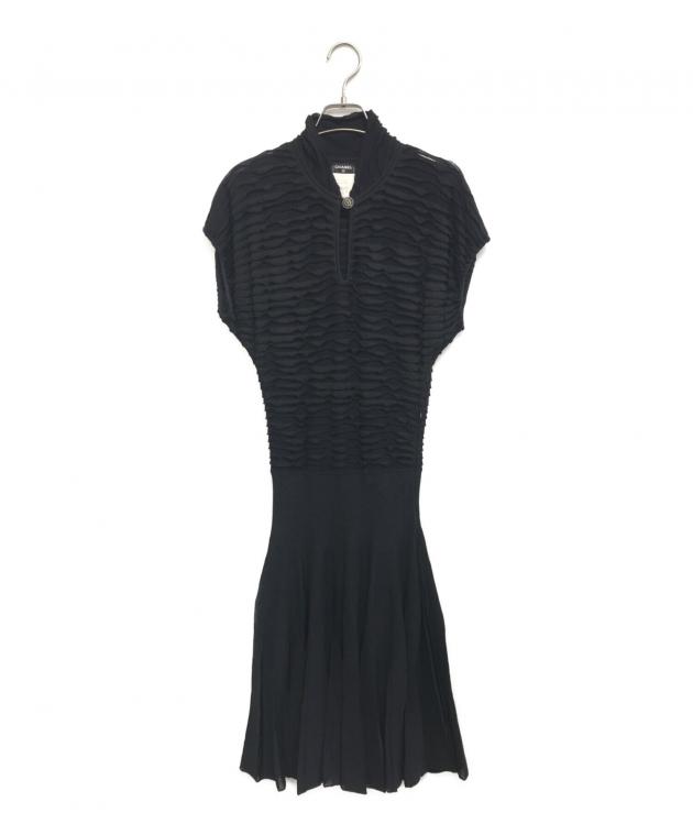 CHANEL シャネル ワンピース ノースリーブ 40 中古・古着通販】CHANEL (シャネル) 切替ノースリーブワンピース