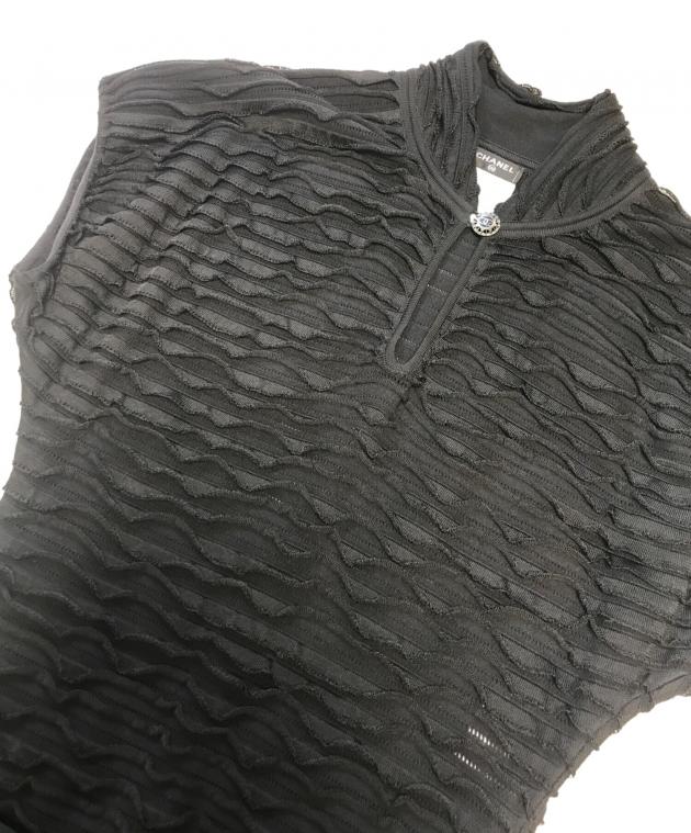 中古・古着通販】CHANEL (シャネル) 切替ノースリーブワンピース