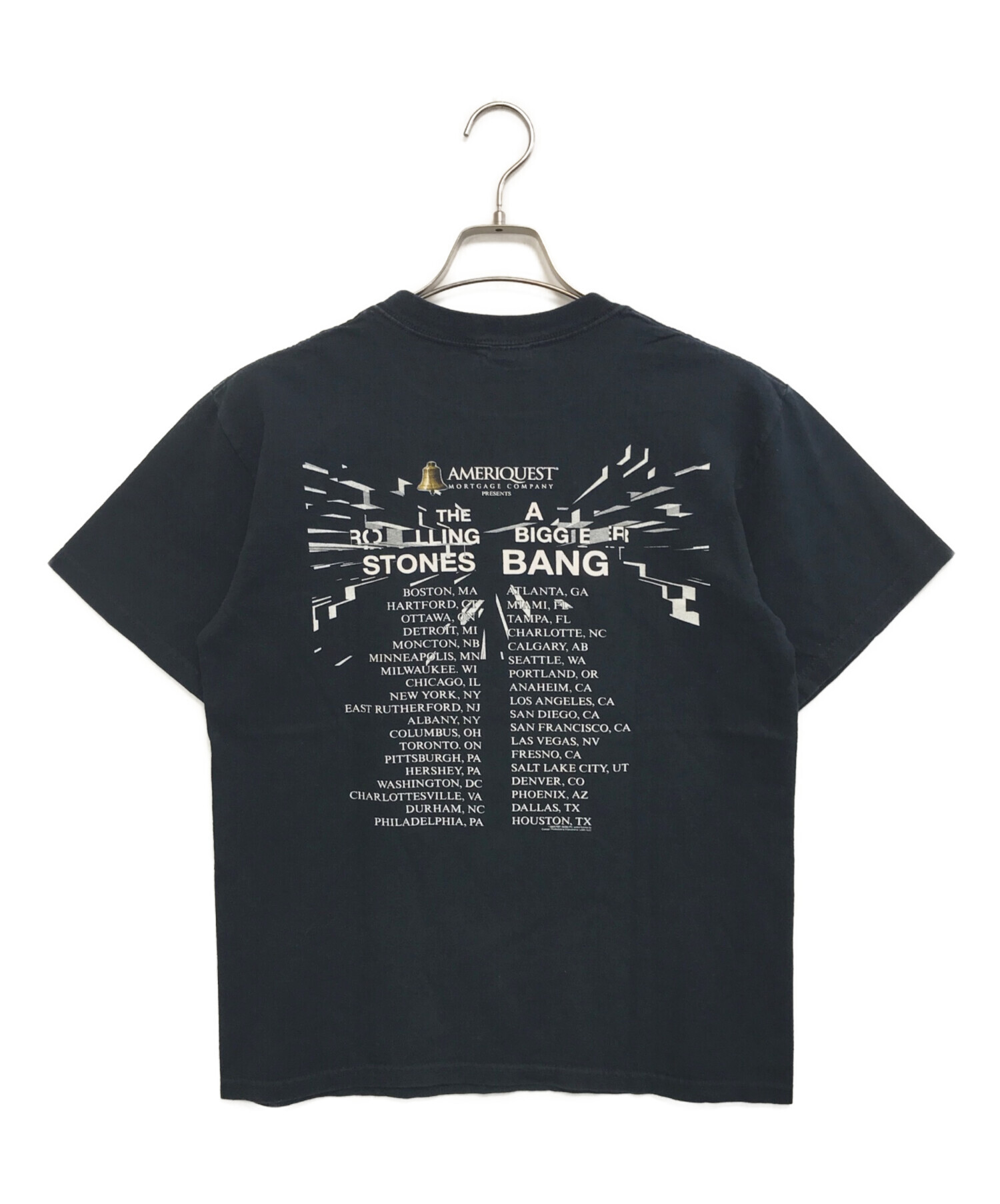 00s ローリングストーンズ メキシコ製 ロゴプリント半袖Tシャツ L ブラック 中古・古着通販】バンドTシャツ (バンドTシャツ) 00s THE ROLLING