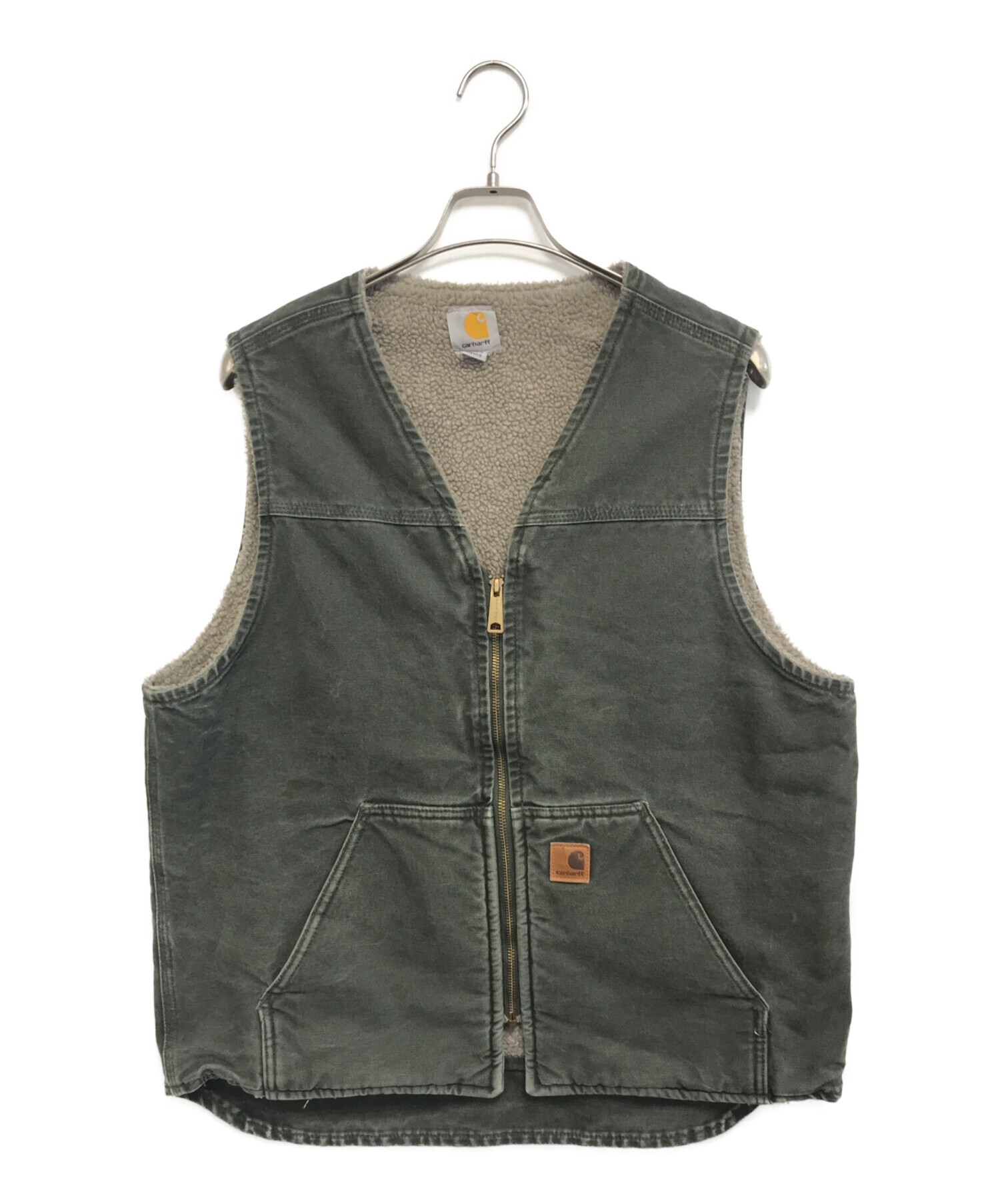 中古・古着通販】CarHartt (カーハート) 裏ボアダックベスト モス
