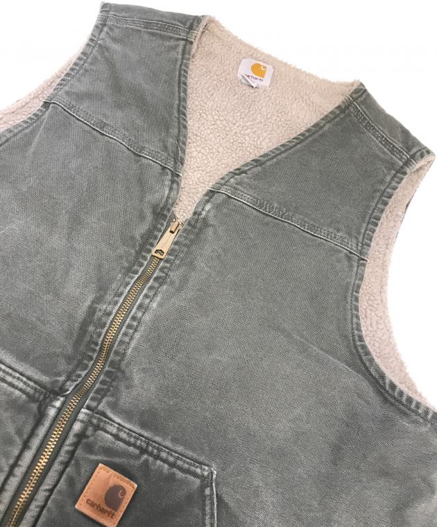 中古・古着通販】CarHartt (カーハート) 裏ボアダックベスト モス