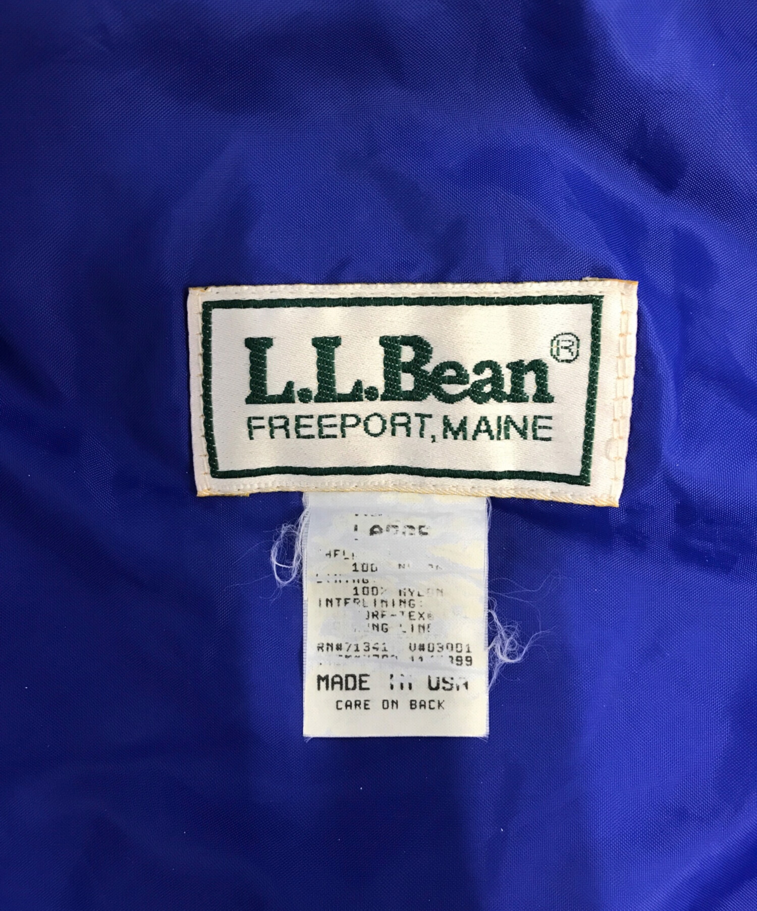 中古・古着通販】L.L.Bean (エルエルビーン) windy ridge jacket