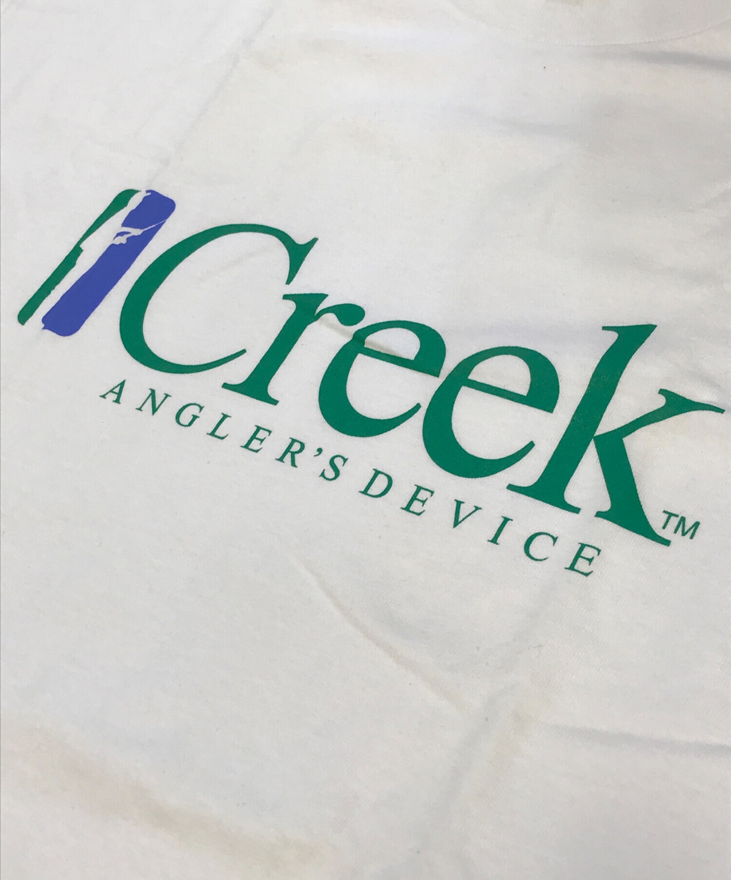中古・古着通販】Creek (クリーク) プリントTシャツ ホワイト サイズ