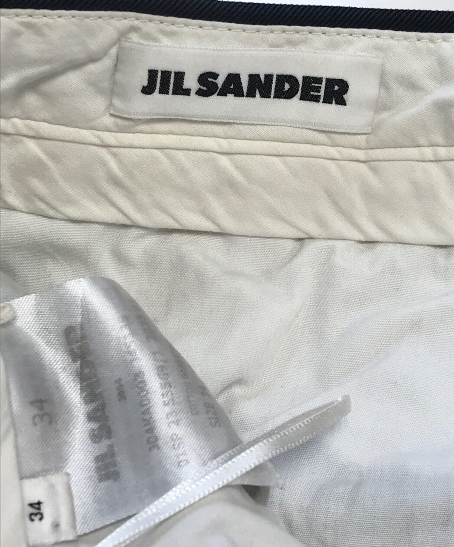 JIL SANDER Duck Trousers イタリア製　タグ付き 中古・古着通販】JIL SANDER (ジルサンダー) W TROUSER ネイビー