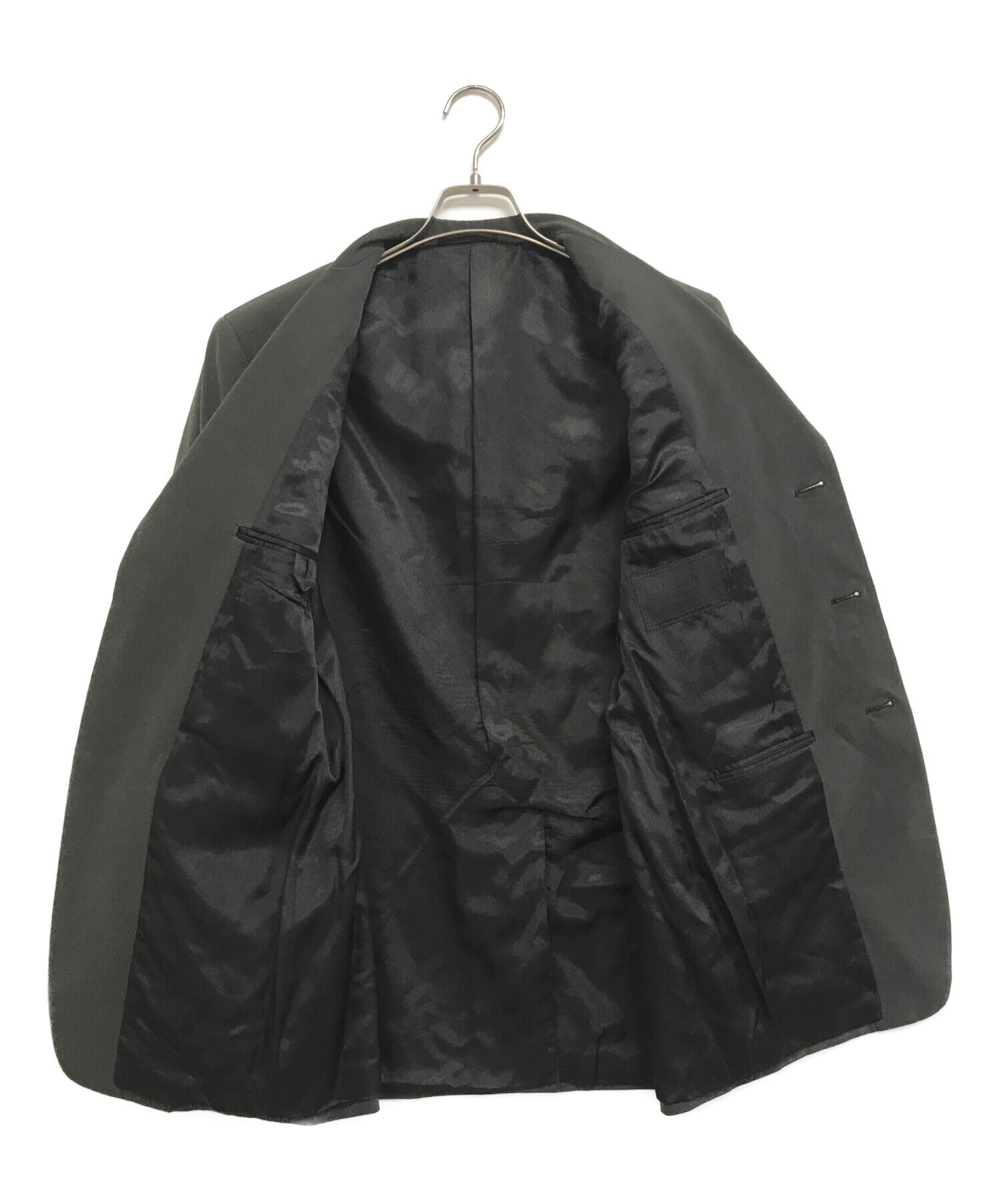 プラダ 1999 テーラードジャケット 黒 カジュアル フォーマル M 3B 中古・古着通販】PRADA (プラダ) 3Bテーラードジャケット グレー