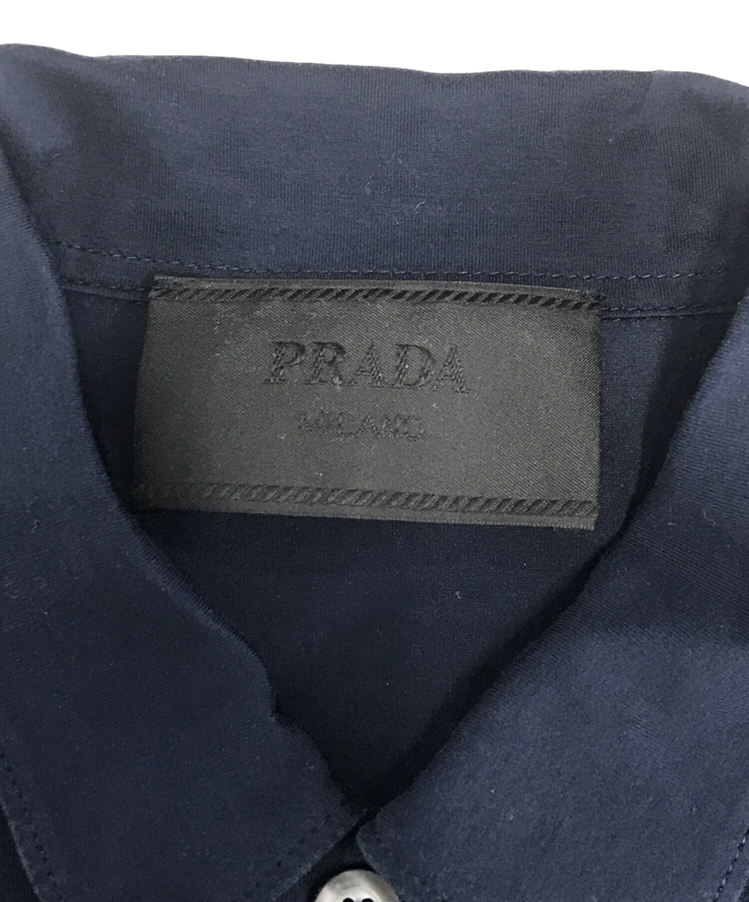 中古・古着通販】PRADA (プラダ) トライアングルロゴ ポロシャツ