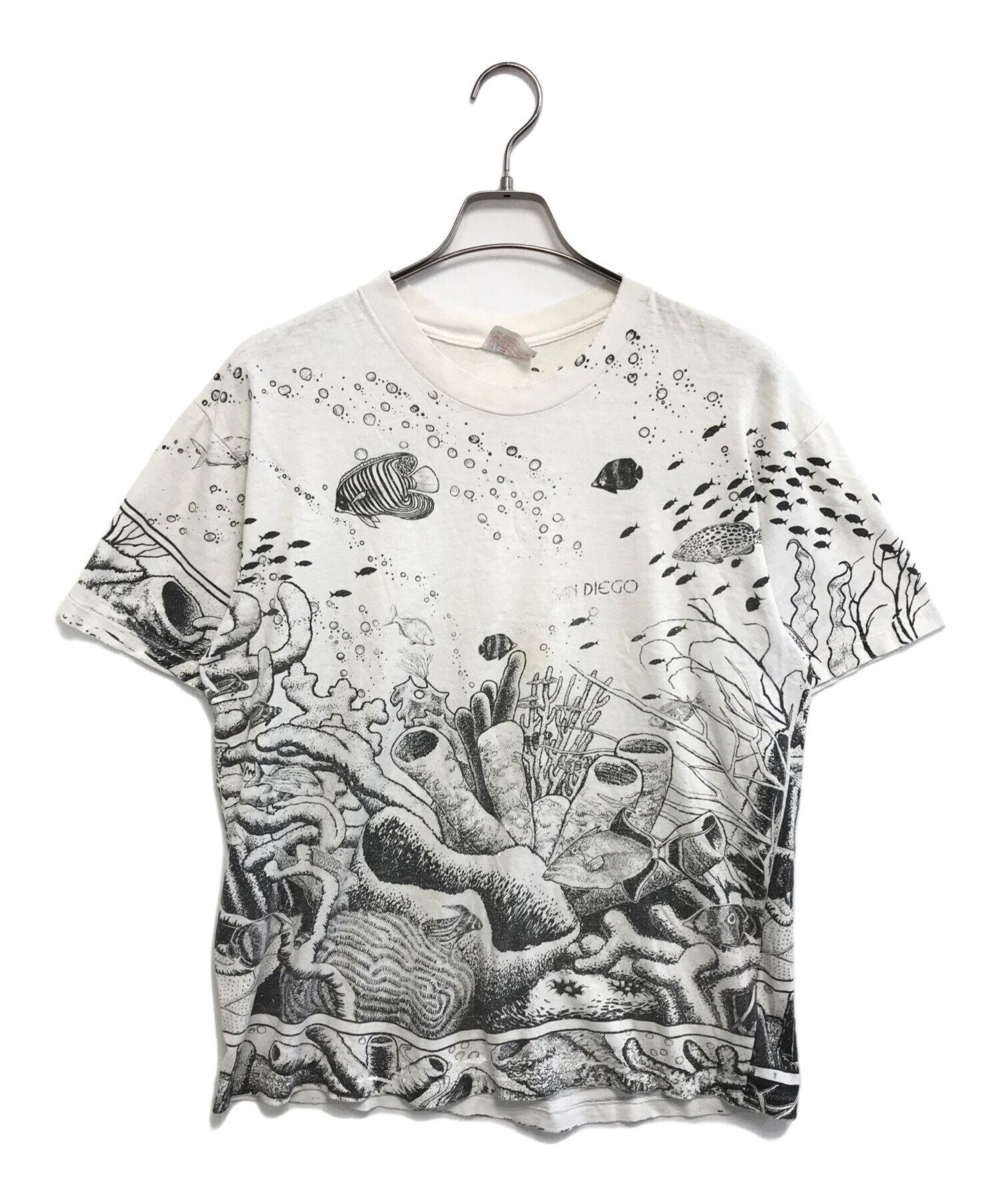 H&S WHITE XL ロゴプリント シャツ 未使用 タグ付 中古・古着通販】Hanes (ヘインズ) プリントTシャツ ホワイト サイズ:L