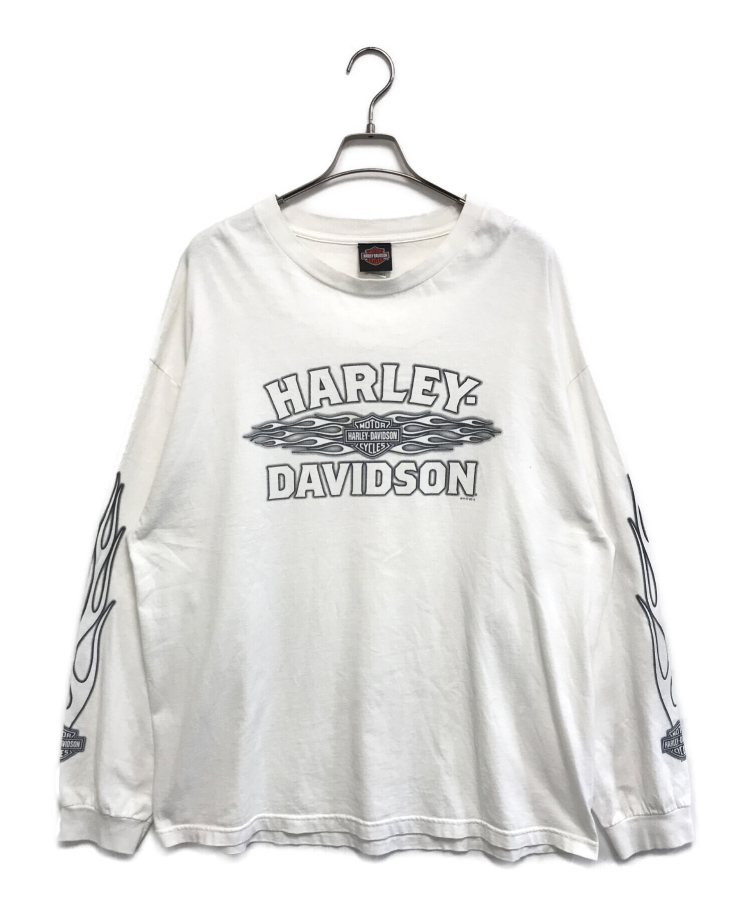 Harley-Davidson ロングスリーブTシャツ 中古・古着通販】モーターサイクルロングスリーブTシャツ (モーター