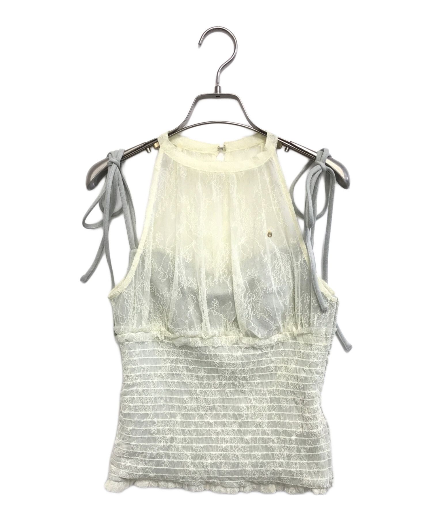 中古・古着通販】ANDMARY (アンドマリー) Paula lacey chiffon tops 