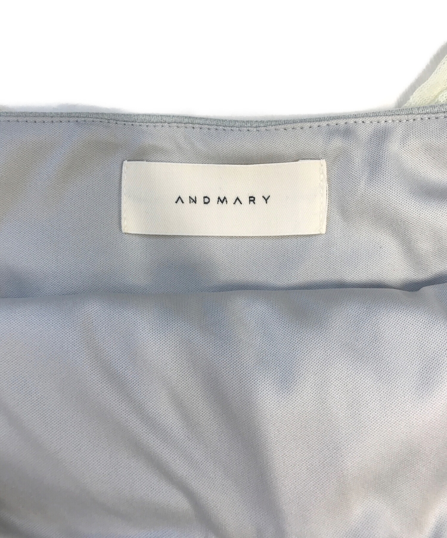 中古・古着通販】ANDMARY (アンドマリー) Paula lacey chiffon tops 
