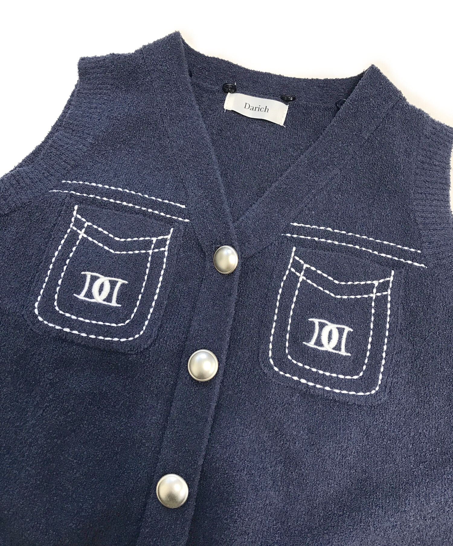 Darich ダーリッチ ステッチDDロゴニットセットアップ ネイビー 専用