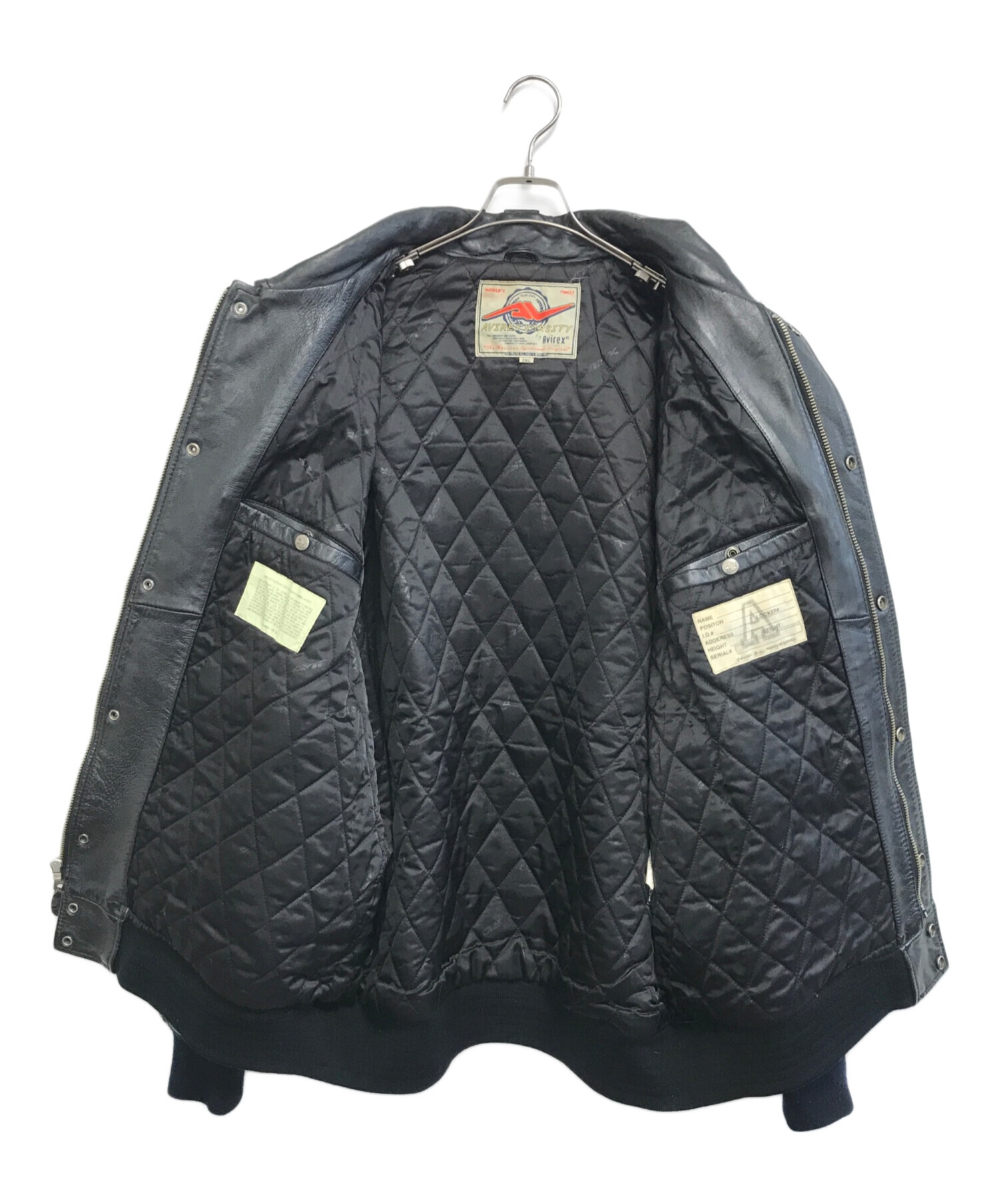 中古・古着通販】AVIREX (アヴィレックス) Varsity Leather Jacket
