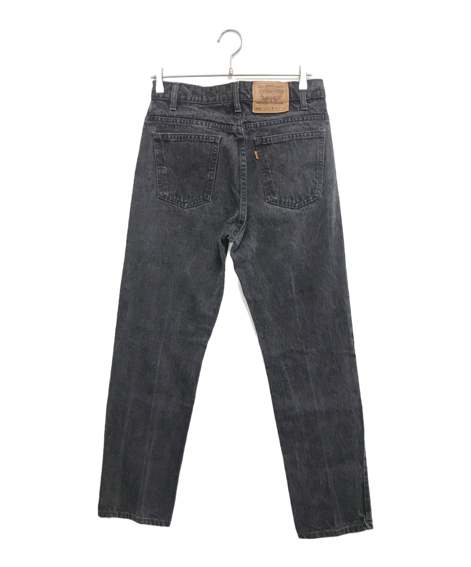 inkリメイク Levis 505 ブラックデニム Mサイズ 清春 中古・古着通販】LEVI'S (リーバイス) 505 後染めブラックデニム