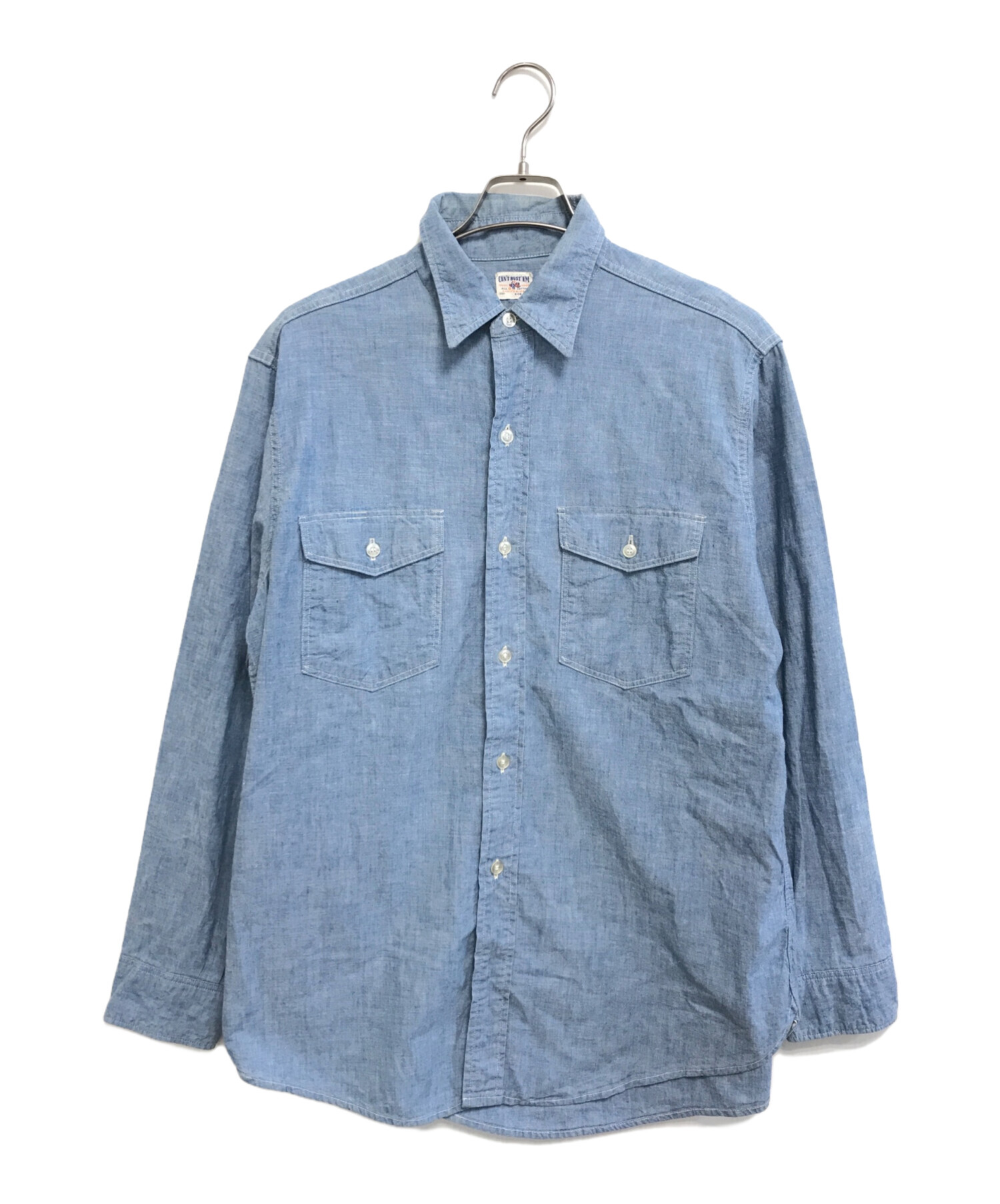 50's ヴィンテージ　CAN'T BUST'EM マチ付ワークシャツ　USA製 中古・古着通販】CAN'T BUST'EM (キャントバステム) マチ付き
