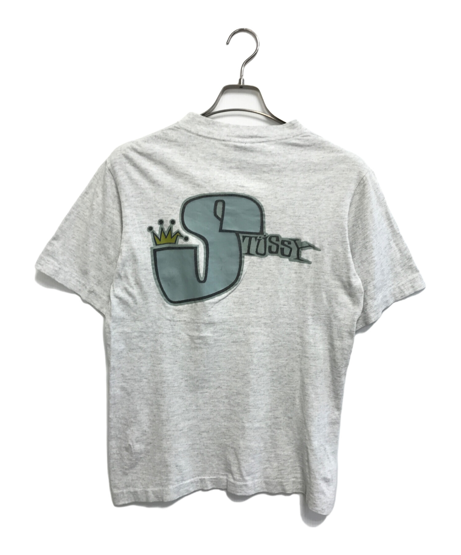 中古・古着通販】stussy (ステューシー) 折れクラウンプリントTシャツ