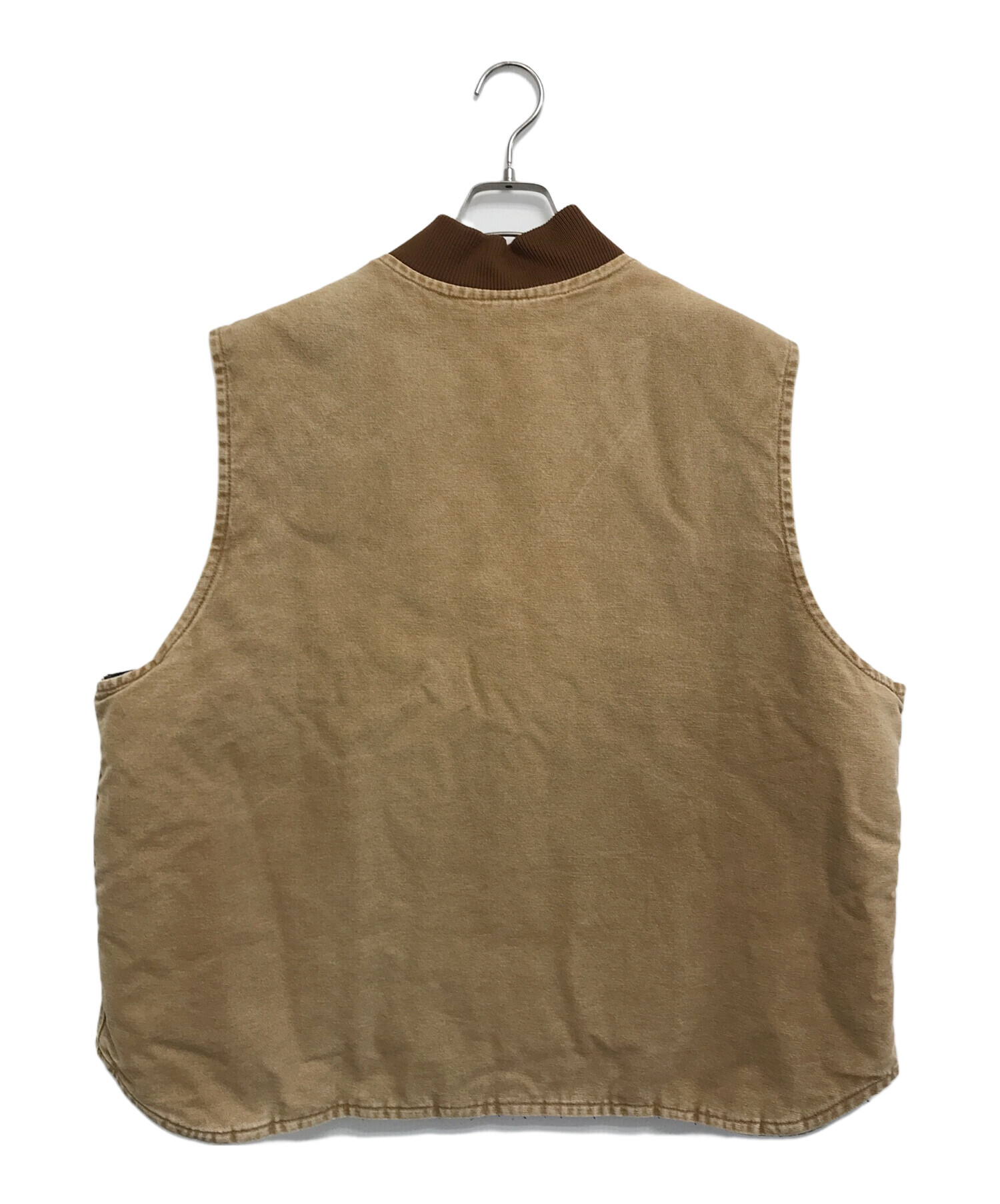 中古・古着通販】CarHartt (カーハート) ダック地中綿ベスト ブラウン