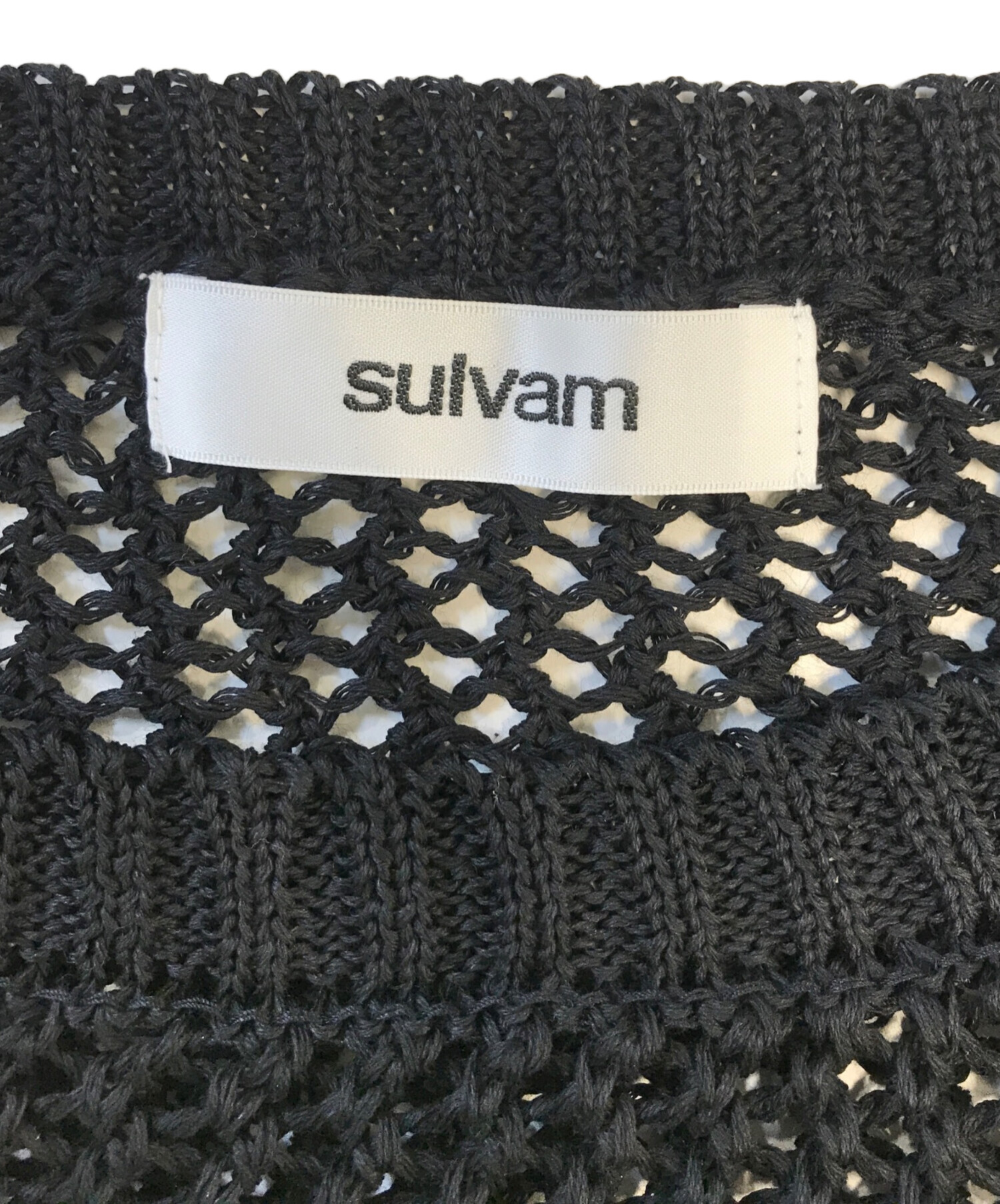 中古・古着通販】sulvam (サルバム) メッシュプルオーバーニット