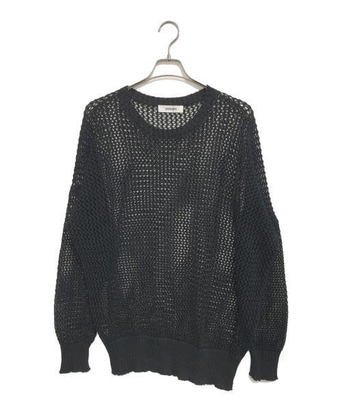 sulvam サルバム ニット・セーター S 黒 【古着】【中古】【送料無料】 中古・古着通販】sulvam (サルバム) メッシュプルオーバーニット