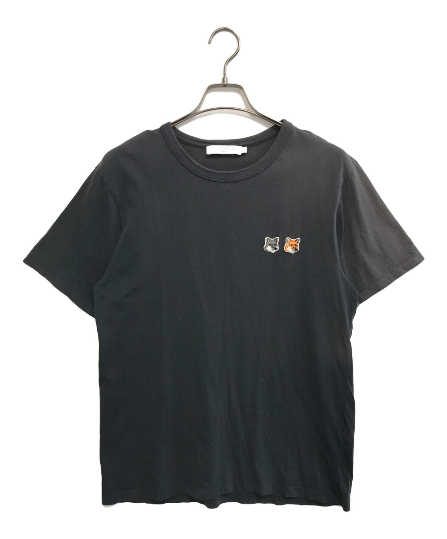 【新品未使用】メゾンキツネ ダブルフォックスヘッド Tシャツ M 中古・古着通販】maison kitsune (メゾンキツネ) ダブルフォックス