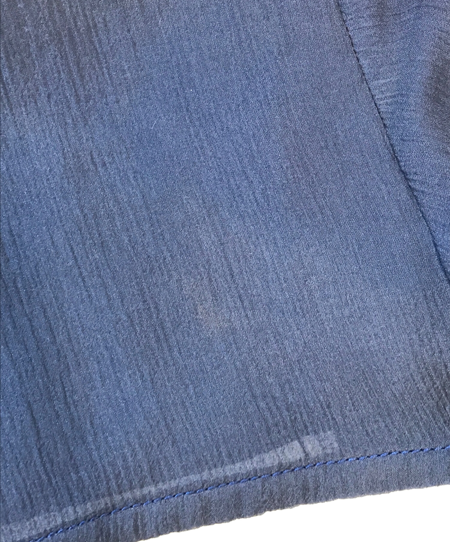 中古・古着通販】PRADA (プラダ) ジップポロシャツ ネイビー×ホワイト