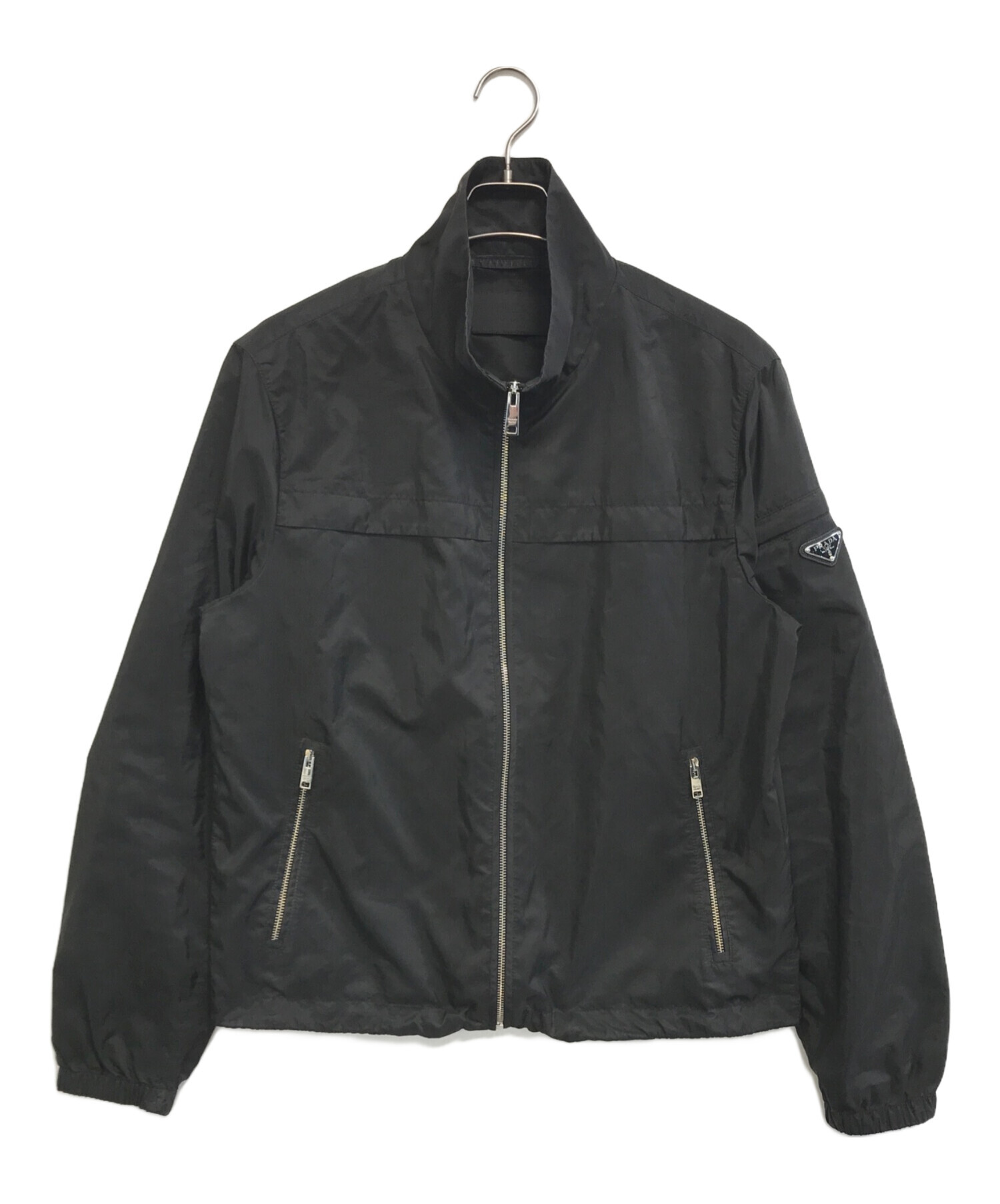 中古・古着通販】PRADA (プラダ) ナイロンジャケット ブラック サイズ