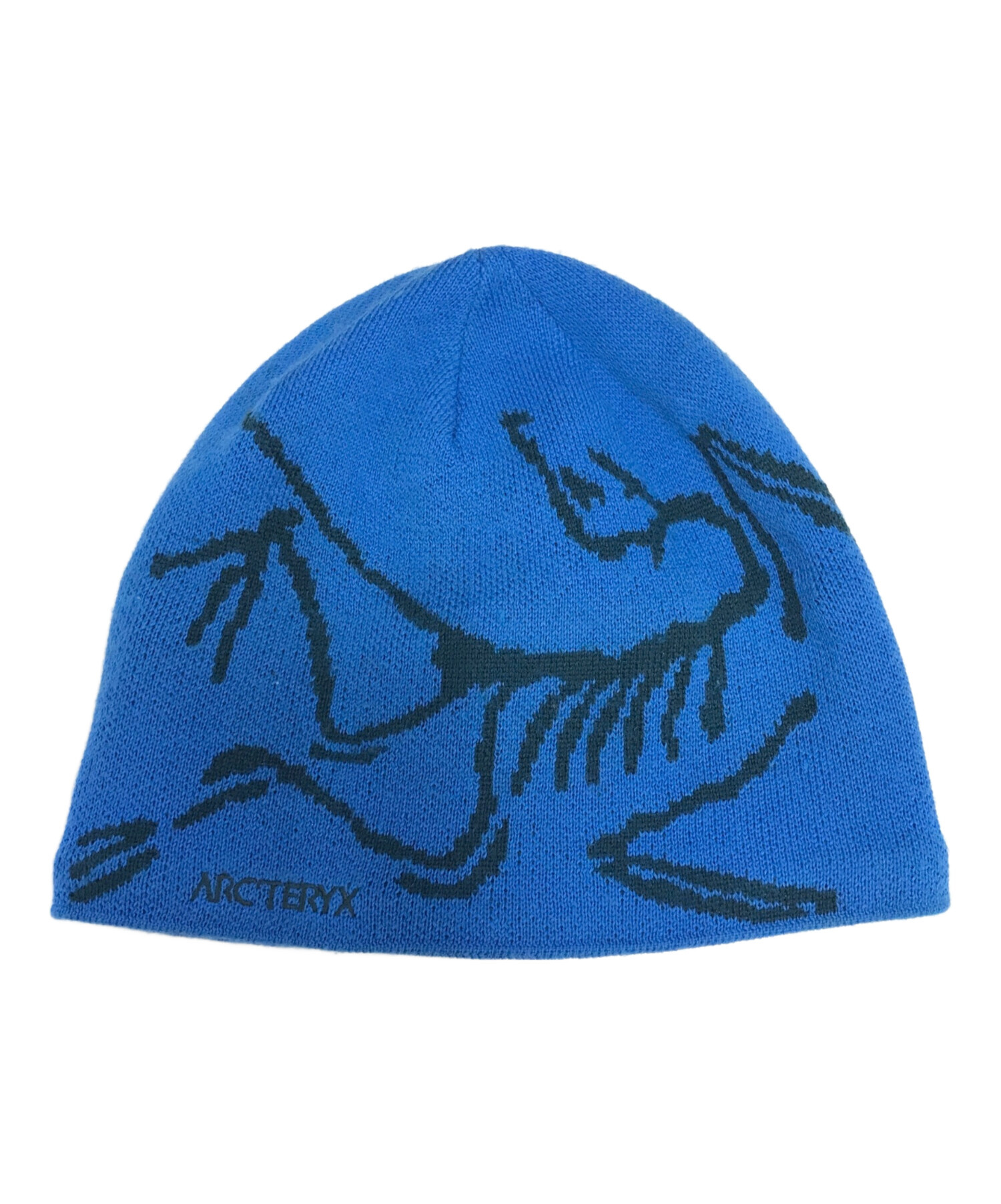 ARC'TERYX ニット帽 青 恐竜柄 中古・古着通販】ARC'TERYX (アークテリクス) キャップ ブルー サイズ