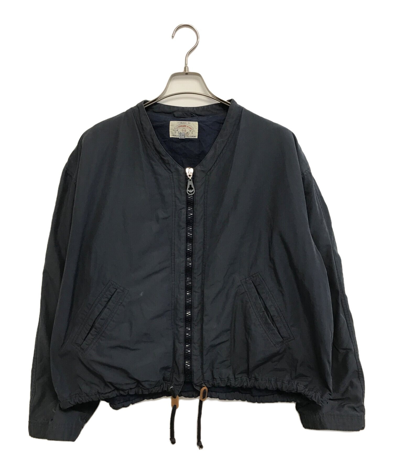 ARMANI JEANS 短丈ブルゾン 中古・古着通販】ARMANI JEANS (アルマーニジーンズ) ショート丈ノー