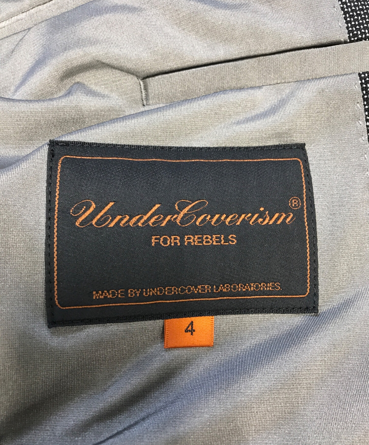 UNDERCOVERISM アンダーカバイズム ジャケット M グレー 【古着】【中古】【送料無料】 中古・古着通販】UNDERCOVERISM (アンダーカバーイズム) テーラード